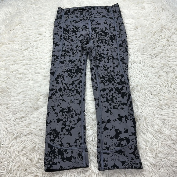 Lululemon In Movement Crop *Everlux 19" Efflorescent Nebula Black - Picture 1 of 5